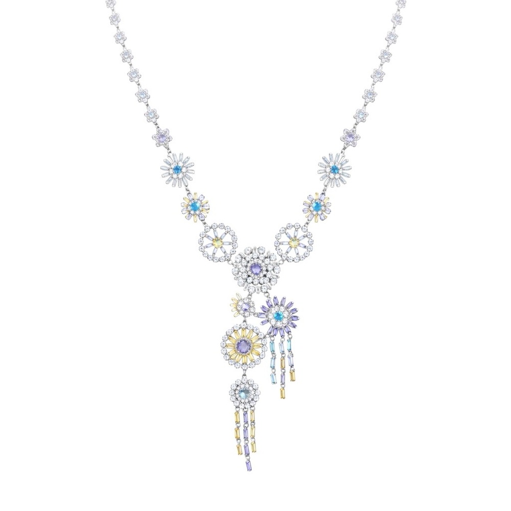 Swarovski Crystals The Iza Spectacular Colorful Necklace - Picture 3 of 12